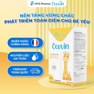 Vitamin D3+K2 Ocevin hỗ trợ phát triển chiều cao cho bé