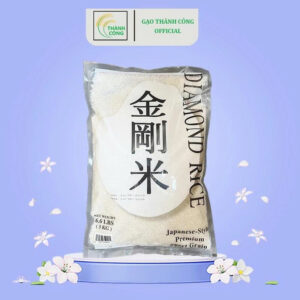 Gạo Nhật Xuất Khẩu – Hạt Tròn Mềm Dẻo, An Toàn Cho Gia Đình – Gói 3Kg
