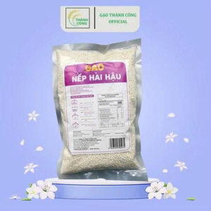 Gạo Nếp Hải Hậu Gói Nhỏ 1kg – Hạt Dẻo Mềm Thơm - Không Thuốc Trừ Sâu – Thơm Ngon