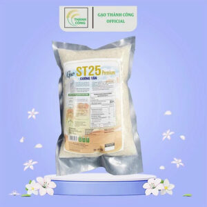 Gạo ST25 Premium Gói Nhỏ 1kg – Hạt Dẻo Mềm Thơm - Không Thuốc Trừ Sâu – Thơm Ngon