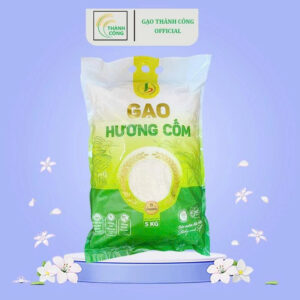 Gạo Hương Cốm Túi 5kg – Hạt Thơm Dẻo Hương Cốm Tự Nhiên, Không Thuốc Trừ Sâu